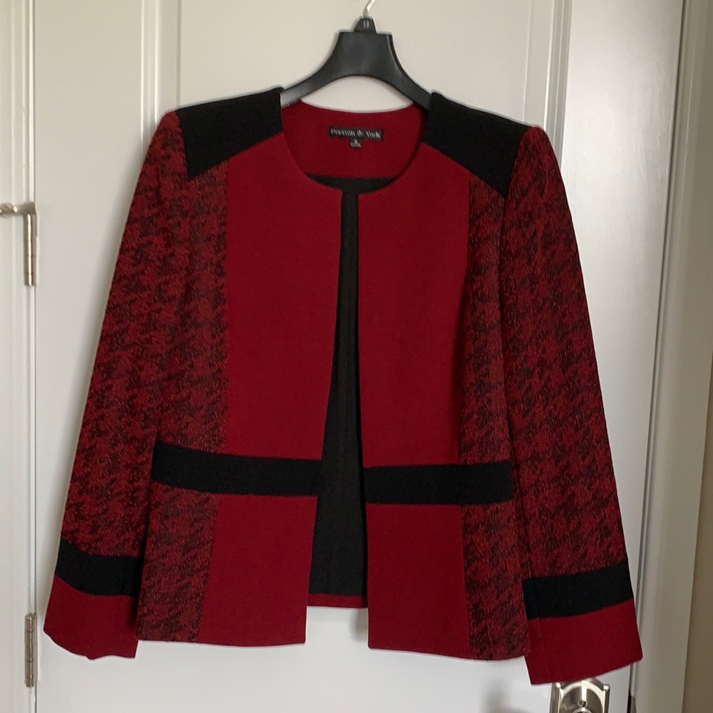Preston & York Jacket - Cranberry/Black
